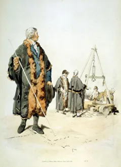 Member of a London Wardmote Inquest in official dress. These bodies checked weights Member of a London Wardmote Inquest in official dress. These bodies checked weights