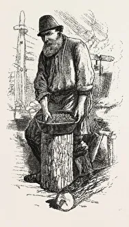 Men of the Bush, the cook, Sketches from life, by Frank H. Schell, CANADA, NINETEENTH Men of the Bush, the cook, Sketches from life, by Frank H. Schell, CANADA, NINETEENTH