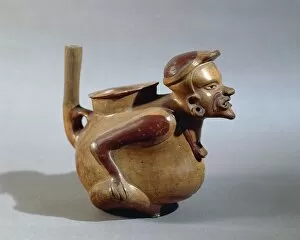 Mexico, Anthropoid ceramic vase