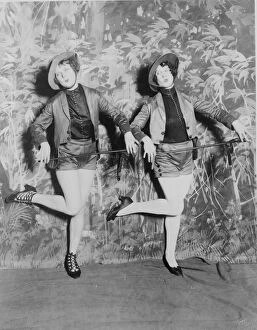 Miss Blanche Lehman and Miss Tereta Sheaffer in a dance number in the second production