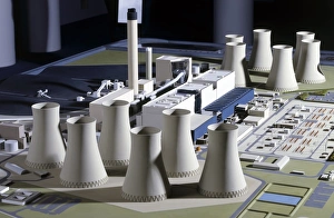Model of coal-fired power station Model of coal-fired power station