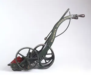 Model of Edwin Buddings lawn mower, 1830s Model of Edwin Buddings lawn mower, 1830s