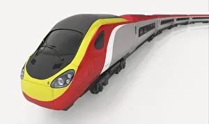 <b class=qtipBold><figcaption>Model of high-speed train</figcaption></b><br><em>© Dorling Kindersley/UIG</em> Model of high-speed train