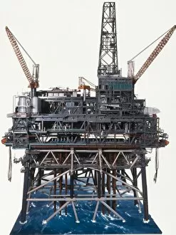 Color Image Gallery: Model of Murchison North Sea Oil Rig