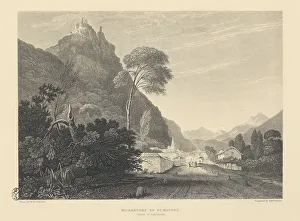 Moncenisio Pass with San Michele Monastery, from Illustrations of the Passes of the Alps Moncenisio Pass with San Michele Monastery, from Illustrations of the Passes of the Alps