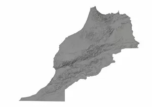 Morocco, Relief Map