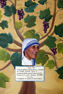 Mother Teresa painting & collage