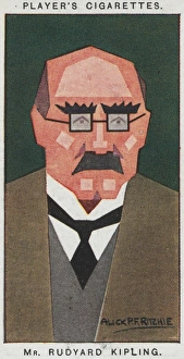 Mr. Rudyard Kipling Players Cigarette Card by Alick P.F. Ritchie. 1926, Mr Mr. Rudyard Kipling Players Cigarette Card by Alick P.F. Ritchie. 1926, Mr