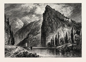 MUNSTER-AM-STEIN, GERMANY, 19th century engraving MUNSTER-AM-STEIN, GERMANY, 19th century engraving