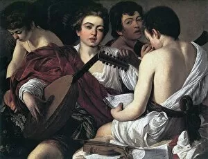 Images Dated 28th March 2014: The Musicians c1595: Michelangelo Merisi de Caravaggio (1573-1610) Italian painter
