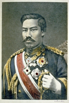 Mutsuhito, Emperor Meiji (1852-1912) 122nd Emperor of Japan from 1867. During his Mutsuhito, Emperor Meiji (1852-1912) 122nd Emperor of Japan from 1867. During his