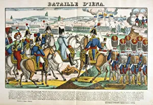 Napoleon at the Battle of Jena 14 October 1806. Decisive French victory under Napoleon Napoleon at the Battle of Jena 14 October 1806. Decisive French victory under Napoleon