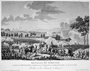 Napoleon at the Battle of Marengo, 14 June 1800. French forces under Napoleon defeated Napoleon at the Battle of Marengo, 14 June 1800. French forces under Napoleon defeated