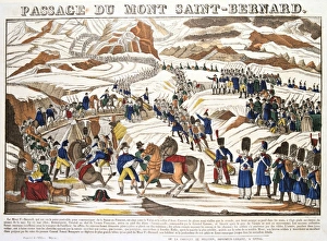 Napoleon crossing the Alps at the St Bernard Pass with the French Reserve Army Napoleon crossing the Alps at the St Bernard Pass with the French Reserve Army
