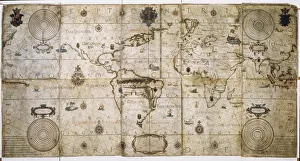 Nautical planisphere by Andreas Homen, printed in Portugal, 1559 Nautical planisphere by Andreas Homen, printed in Portugal, 1559