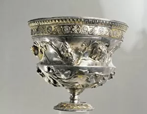 The Netherlands, Stevensweert, Silver cup found in the Meuse river