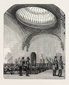 New Station of the London and North-Western Railway, Euston Square. Gallery of the Booking-Office New Station of the London and North-Western Railway, Euston Square. Gallery of the Booking-Office