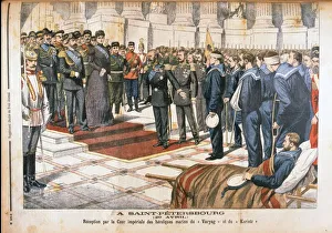 Nicholas II and Alexandra Feodorovna at St Petersburg Nicholas II and Alexandra Feodorovna at St Petersburg
