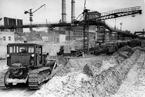 The novolipetsk iron and steel mills under construction near the kursk magnetic anomaly The novolipetsk iron and steel mills under construction near the kursk magnetic anomaly