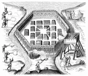 Images Dated 1st February 1754: Onondaga village attacked in 1615