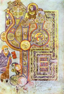 Opening words of St Matthews Gospel Liber Generationes. From The Book of Kells Opening words of St Matthews Gospel Liber Generationes. From The Book of Kells
