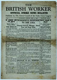 Front page of The British Worker