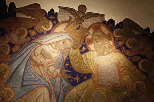 Painting in Sainte Jeanne of Chantal church Painting in Sainte Jeanne of Chantal church