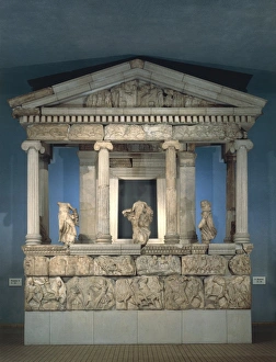 Partial reconstruction of the Monument of the Nereids of Xanthos in Lycia Partial reconstruction of the Monument of the Nereids of Xanthos in Lycia
