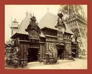Images Dated 1st January 1889: Pavilion Of Nicaragua And Base Of The Eiffel Tower