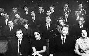 People in theatre watching movie People in theatre watching movie