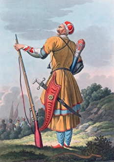 The Peoples of Russia: Prince of Little Kabarda, coloured lithograph 1813. Kabardans The Peoples of Russia: Prince of Little Kabarda, coloured lithograph 1813. Kabardans