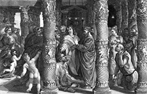 Peter and John at the Beautiful Gate. 'Silver and gold have I none, but such Peter and John at the Beautiful Gate. 'Silver and gold have I none, but such