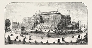 The Philadelphia exhibition, the Horticultural buiding, ENGRAVING 1876, US, USA, America
