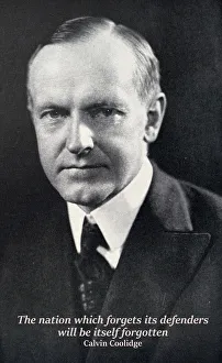 Photographic portrait of Calvin Coolidge Photographic portrait of Calvin Coolidge
