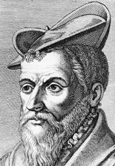 Pierre Belon (1517-1564) French naturalist, aged 36, 1553. From Histoire des Philosphes Pierre Belon (1517-1564) French naturalist, aged 36, 1553. From Histoire des Philosphes