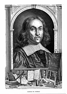 Pierre de Fermat (1595ja-1665) French mathematician. From Louis Figuier Vies des Savants Pierre de Fermat (1595ja-1665) French mathematician. From Louis Figuier Vies des Savants