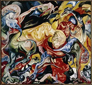 Ominous Gallery: Poland, Lodz, The Fight, 1921-22, oil on canvas