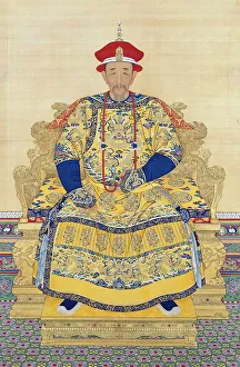 Portrait of the Kangxi Emperor in Court Dress, by anonymous court artists Portrait of the Kangxi Emperor in Court Dress, by anonymous court artists