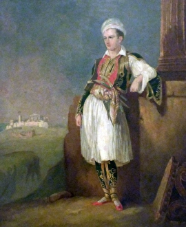 Portrait of Lord Byron dressed in Greek costume Portrait of Lord Byron dressed in Greek costume