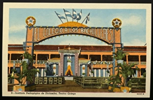 Postcard of the Instituto Pedadgogico de Diriambas Greek Theater. ca. 1940 Postcard of the Instituto Pedadgogico de Diriambas Greek Theater. ca. 1940