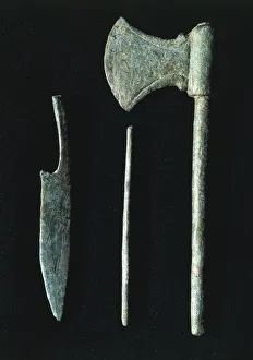 Prehistory, Offensive weapons, From Bolsena, Lazio Region, Italy Prehistory, Offensive weapons, From Bolsena, Lazio Region, Italy