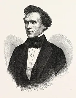 PRESIDENT PIERCE, He was the 14th President of the United States, US, USA, 1870s