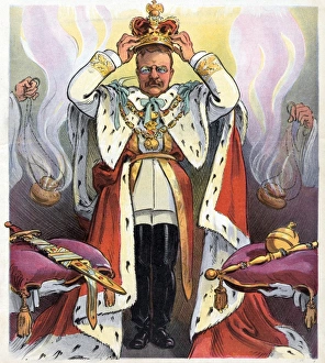 President T. Roosevelt crowning himself as emperor President T. Roosevelt crowning himself as emperor