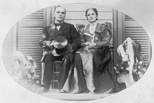 President William McKinely with wife 1896