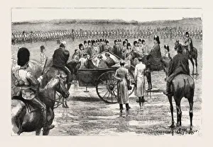 The Prince And Princess Of Wales Presenting New Colours To The Gordon Highlanders At The Prince And Princess Of Wales Presenting New Colours To The Gordon Highlanders At