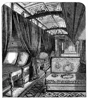 Pullman sleeping car on Union Pacific Railroad Pullman sleeping car on Union Pacific Railroad