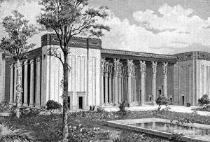 Reconstruction by French archaeologist Marcel-Auguste Dieulafoy of the palace of Reconstruction by French archaeologist Marcel-Auguste Dieulafoy of the palace of