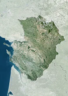 Region of Poitou-Charentes, France, True Colour Satellite Image Region of Poitou-Charentes, France, True Colour Satellite Image