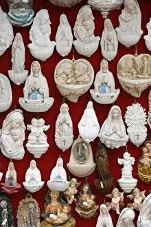 Images Dated 17th April 2000: Religious sculptures sold in Lourdes
