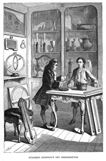 Rene-Antoine Ferchault de Reamur (1683-1757) French physicist. He is shown constructing Rene-Antoine Ferchault de Reamur (1683-1757) French physicist. He is shown constructing